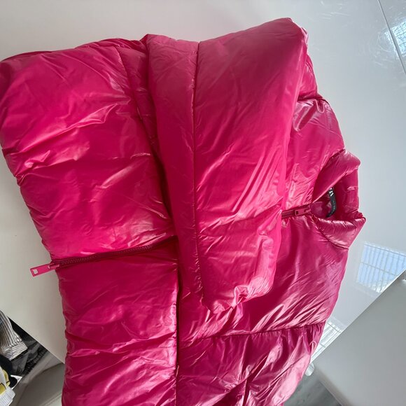 ZARA VINYL PUFFER JACKET XS - Picture 3 of 11